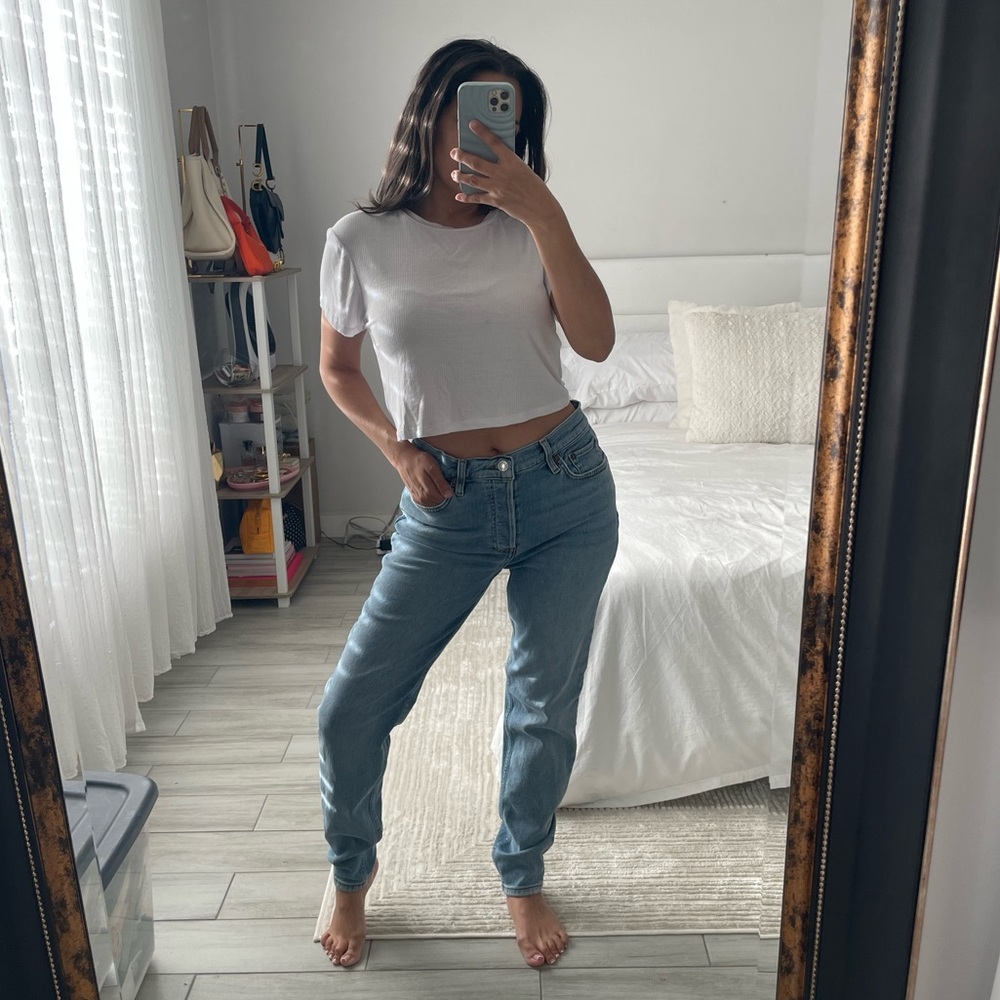 RE/DONE Classic Blue High Rise Skinny Jeans